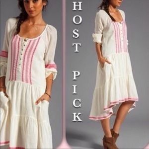 Free people light hearts high low dress